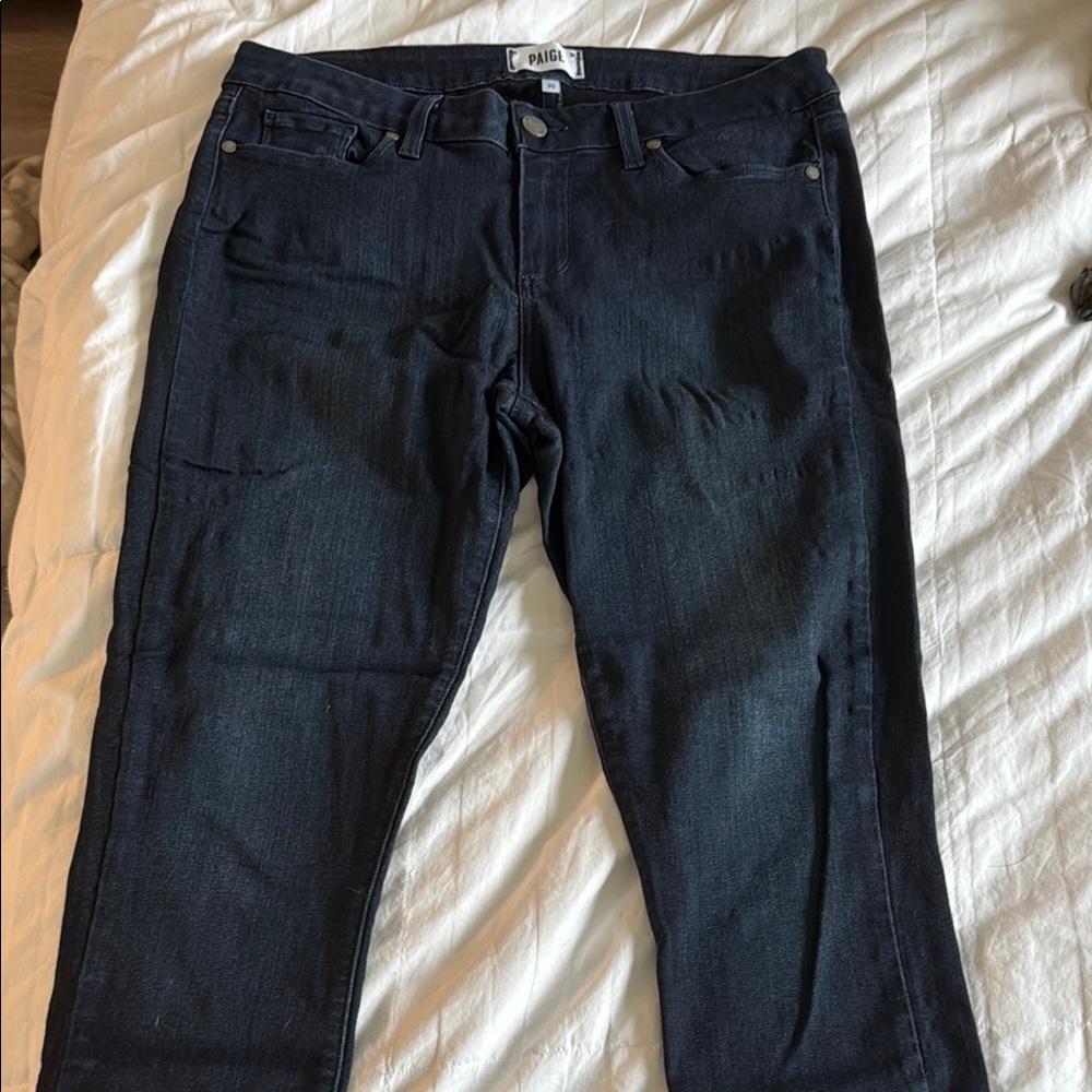 Paige Indigo Cropped Jeans